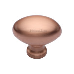 M Marcus Heritage Brass Oval Design Wardrobe Knob 38mm 